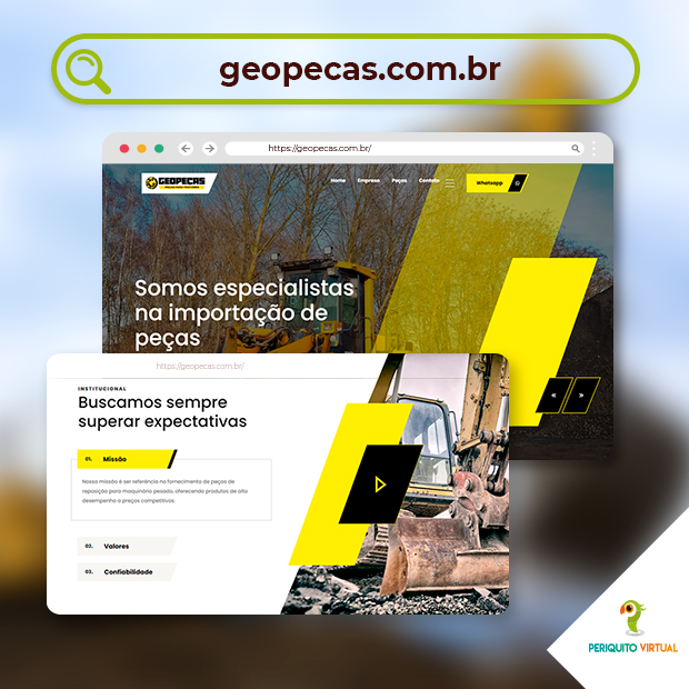Projeto do site Geopeças