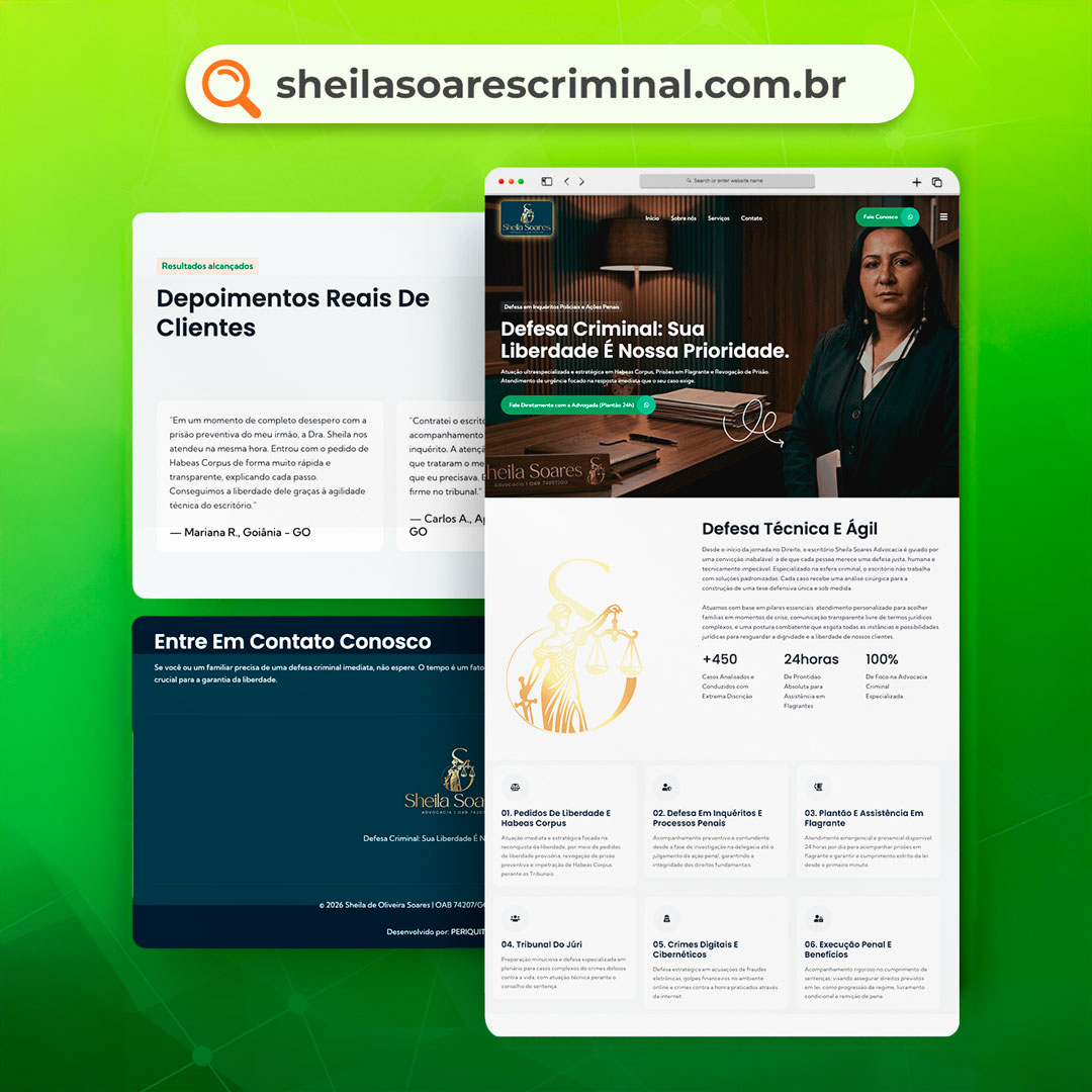 Projeto do site Sheila Soares
